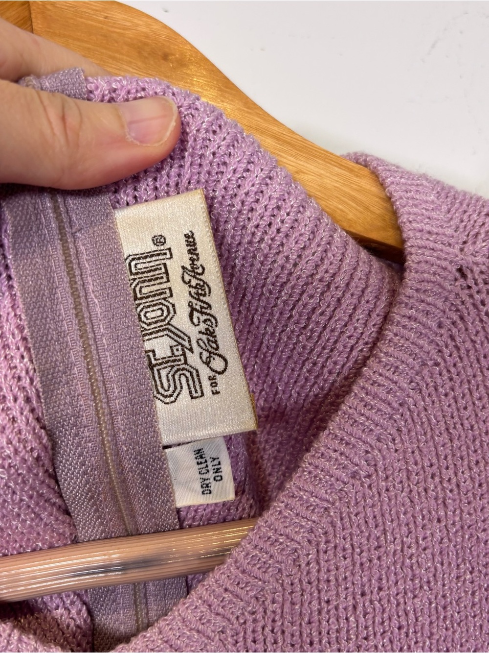 Vintage St. John Purple Knit Dress - Picture 10 of 10
